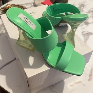 STEVEN NEW YORK HEELED OPEN TOE SHOES